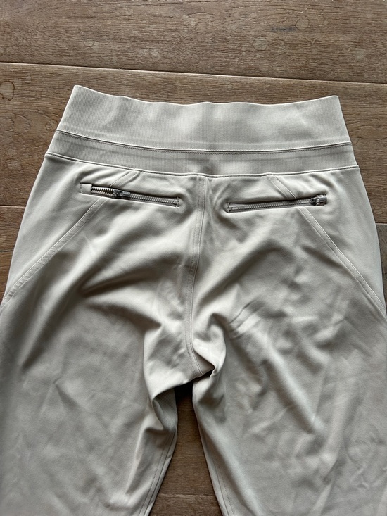 Athleta Cream Beige Track Joggers - Picture 4 of 4